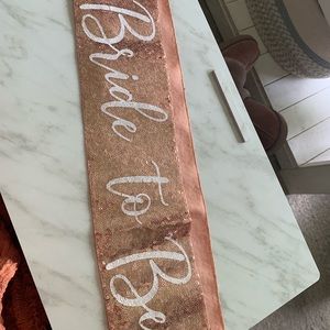 Bride to be Sash